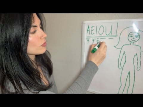ASMR | Spanish for beginners | The parts of the face 