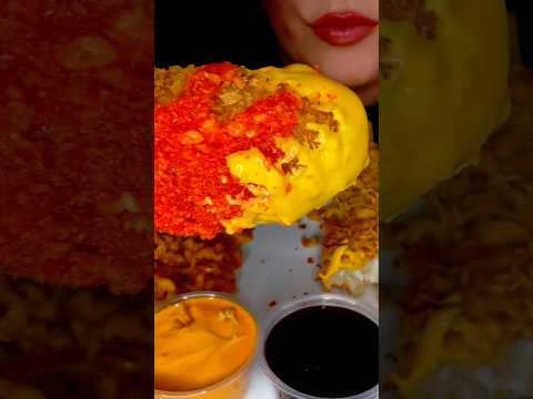 CHEESY HOT CHEETOS CORN DOG #asmr #cheetos #cheese #korean #food #eat #mukbang #corndog