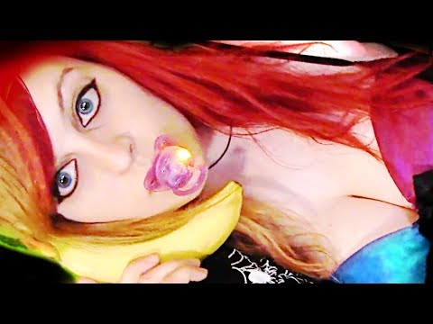 ASMR 🍌 BANANA EATiNG ░ BANANA BiNKY ♡ NEW HAiR, Mouth Sounds, Pacifier, Food, Eating, Licking ♡