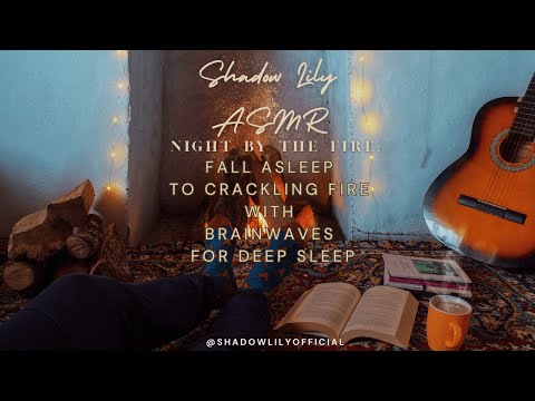 1 Hour Fire 🔥 Crackling Ambience for Deep Sleep | Crackling fire + Sleep Frequencies | Delta Waves