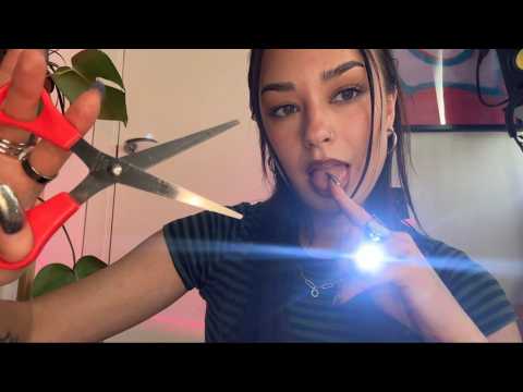 [ASMR] my signature triggers 💚(haircut, spit painting, scanning, eye tests, etc)