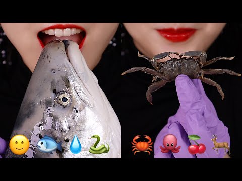 TIKTOK EMOJI MUKBANG ASMR TIKTOK EMOJI FOOD CHALLENGE #14 🦀