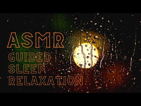 [ASMR] Guided Muscle Relaxation | Up-close Whispers for de-stressing & anxiety | Rain and thunder 💧