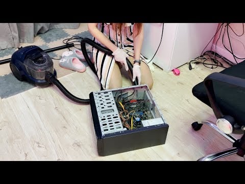 🖥️💨 ASMR PC & Keyboard Cleaning | Satisfying Dust Removal