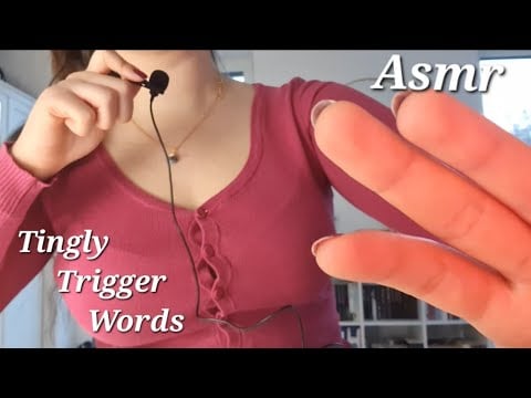 Asmr Repeating Trigger Words With Hand Movements (semi-fast)👋😴💤