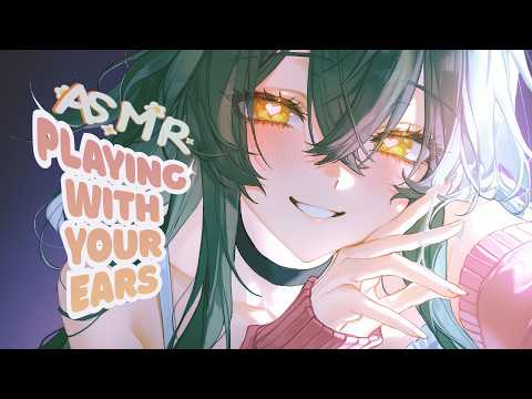Fast Wet Ear Massage & Ear Blowing 💚【3DIO ASMR】(Breathing, Ear Rubbing, No Talking)