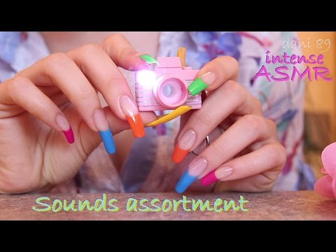 ASMR 🔊 Sounds assortment for different triggers 🎧 many TINGLES with binaural sounds 🎇