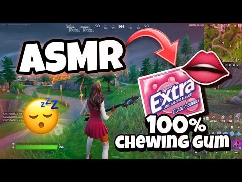 ASMR Français BRUIT DE BOUCHE PUISSANT ET CHEWING GUM EN CLOSE UP POUR T'ENDORMIR 👄😴 (FORTNITE)