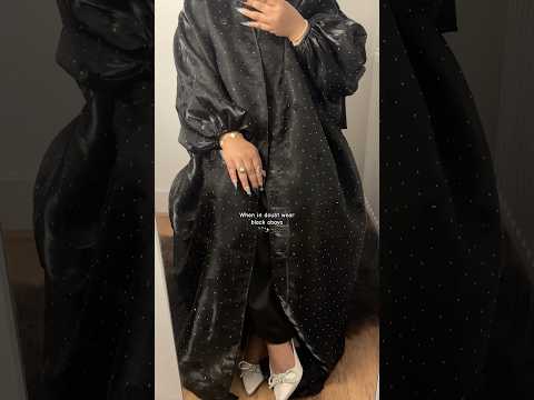 When in doubt wear black abaya 🖤✨🤌🏻 #viralshorts #outfit #abaya
