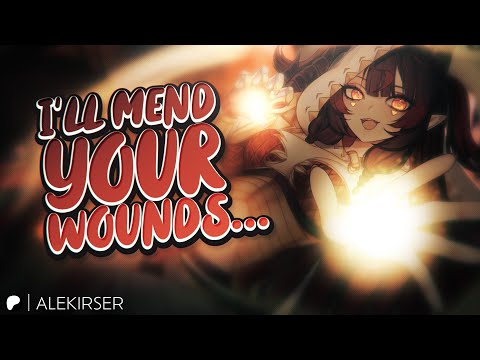 ASMR || Your Tsundere Dragon Girl Tends to Your Wounds After The Siege [Comfort] [Confession] [Lore]