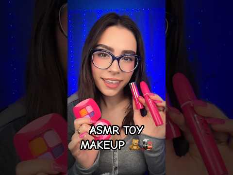 ASMR Toy Makeup Application 🧸🚂🪁 #asmr #shorts #makeup