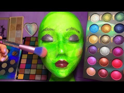 ASMR Makeup on Alien Mannequin (Whispered)