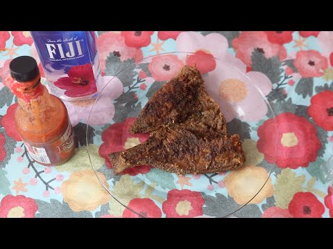 FRIED PORGY FISH ASMR EATING SOUNDS