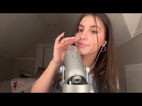 ASMR for sleep (hand movements, inaudible whispering, mouth sounds)
