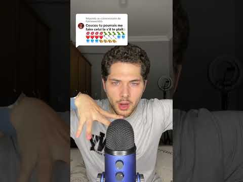ASMR EMOJI CHALLENGE 💋🦖❤️🥄🪼🎨 #asmr #asmrfrançais #emojichallenge #fyp
