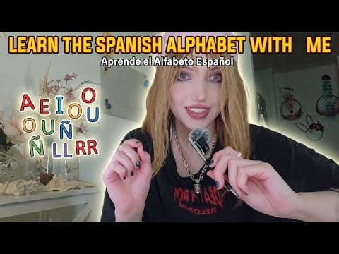 Learn the Spanish alphabet with me asmr 