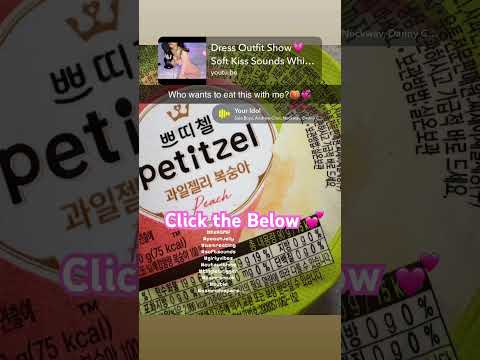Who Wants to Eat Peach Jelly With Me?🍑💕 #KsASMR #asmrshorts #softeating #girlfriendvibes