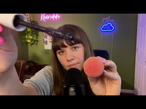 ASMR doing your fast makeup 🥱❤️