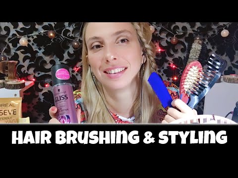 TÜRKÇE ASMR ~ SAÇ TARAMA ~ SPREY ~ SAÇ SERUMU ~ SAÇ ÖRGÜSÜ ~ HANGİ ŞAMPUANI KULLAN ~ HAIR BRUSHING