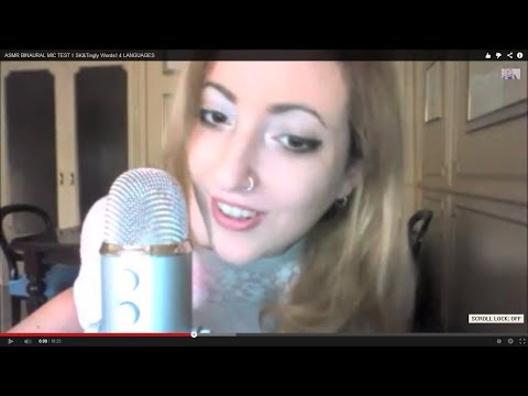 ASMR BLUE YETI MIC TEST ◊ SKSKSK&Tingly Words◊ 4 LANGUAGES