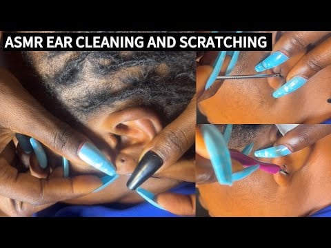 ASMR EAR CLEANING AND NITPICKING WITH GUM CHEWING FOR  SLEEP @AsmrbyBecserah @ASMRbyGraceJohn