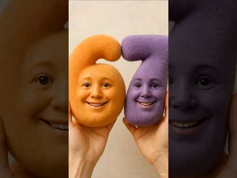 Fluffy Talking Numbers… That Shouldn’t Talk .. #asmr #satisfying #relaxing #numbers