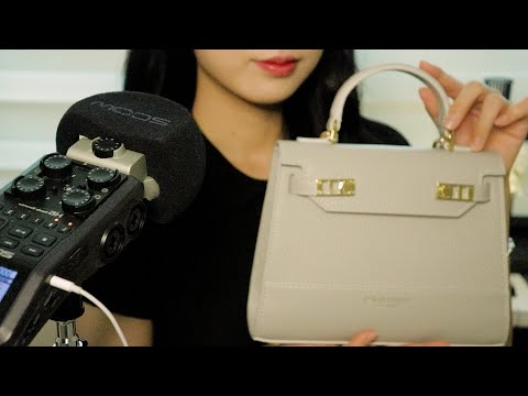 Whispering ASMR 뉴욕에서 온 가방과👜 별거 없는 소지품 소개...(?) 그리고 새로 산 폰케이스 자랑ㅋ📱 what's in my bag?✨✨