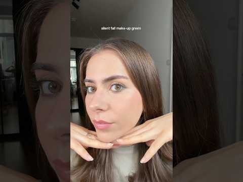 silent GRWM | fall look 🤫 #asmr #makeup #fall