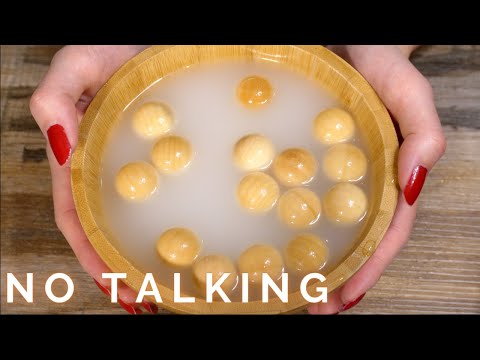 ASMR Bambou + Eau💧10 visuels différents : noisettes, billes de bois, grains de riz, noix de coco etc
