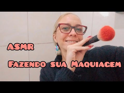 ASMR Te maquiando delicadamente para um soninho profundo 😴❤️ #asmr #makeup #sonsdeboca