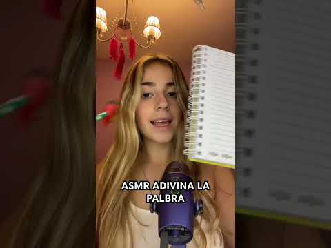 ASMR ADIVINA LA PALABRA #asmr #relax #susurros #asmrsounds #asmr_tingles #tingles #asmrtriggers