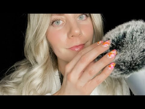 ASMR Fluffy Mic Cover Whisper Ramble [super tingly]