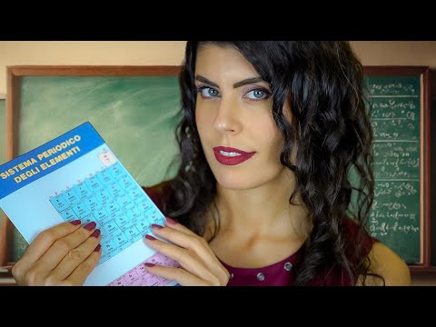 ASMR ⚛️ LEZIONE di CHIMICA a SCUOLA • Roleplay Professoressa