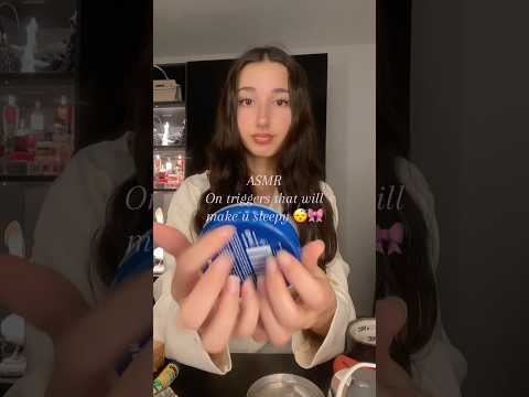 Asmr on triggers that will make u sleepy 🎀💤#asmr #tapping #triggersforsleep #tingles #girly #relax