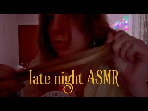 ASMR | mic & hair brushing, hand sounds, fabric scratching, mic gripping, etc.