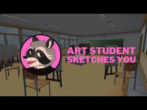 [Furry ASMR] Art Student Sketches You