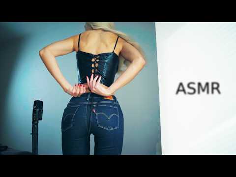 Fabric Scratching ASMR | Jeans, Leather Pants & Corset, Soothing Textures
