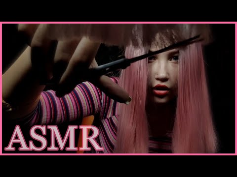 АСМР РОЛЕВАЯ ИГРА  МУРАШЕЧНЫЙ ПАРИКМАХЕР  СТРИЖКА ЧЁЛКИ | ASMR ROLE-PLAY HAIRDRESSER HAIRCUT BANGS