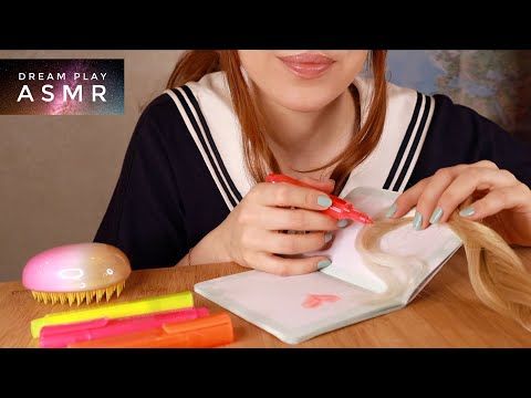 ★ASMR★ Das Mädchen in der letzten Reihe spielt mit Deinen Haaren & bemalt sie | Dream Play ASMR