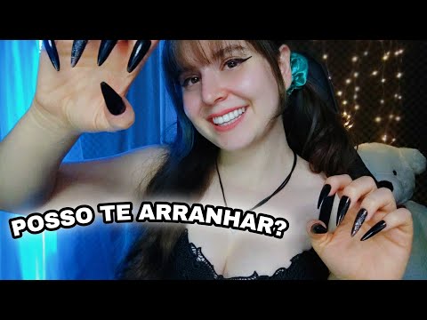 ASMR com unhas GIGANTES para quem precisa dormir URGENTEMENTE