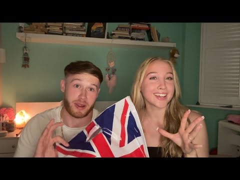 Asmr with my boyfriend eating american candy