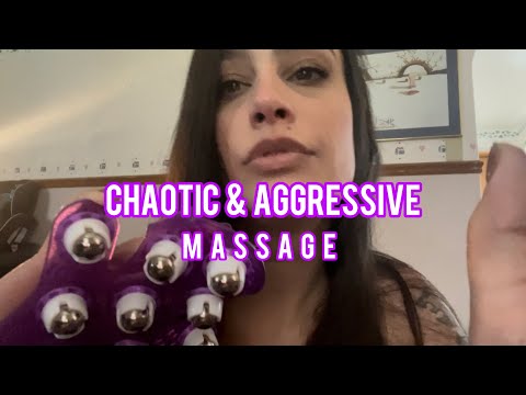 Fast Aggressive ASMR Massage (w/ Rollerballs, Joint Cracking + Camera ...