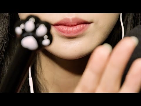 ASMR 오늘은 냥발로 쓰담쓰담 문질문질 재워줄게요🐈🖤 스르륵 눈을 감아라!