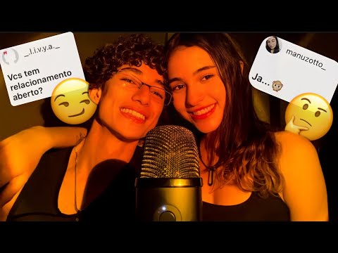 ASMR | RESPONDENDO PERGUNTAS "POLÊMICAS" COM MEU NAMORADO 😬