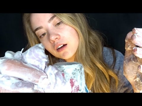 ASMR **VERY INTENSE SOUNDS ON THE MIC! Shaving Cream, Slime, Bath Bomb, Water!