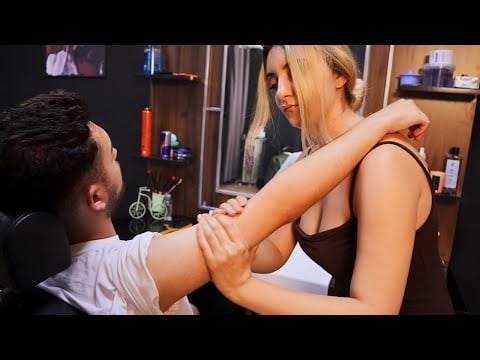 ASMR - Female Barber Massage | Head Massage