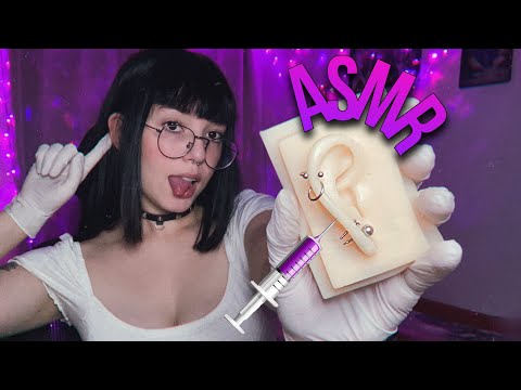 ASMR COLOCANDO PIERCING NA SUA ORELHA