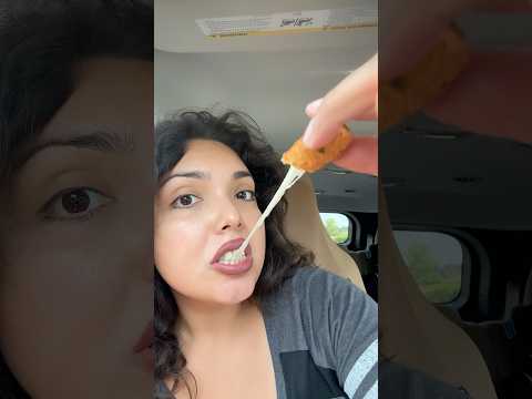 SONIC ASMR | cheesy pull apart mozzarella sticks eating sounds #fast food #sonic
