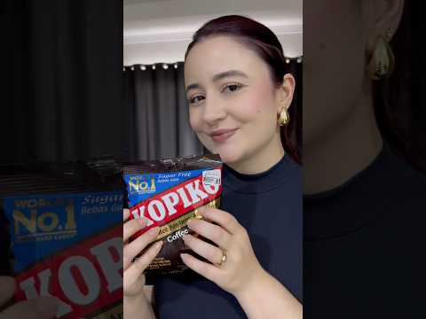 ASMR: PROVANDO BALA ASIÁTICA DE CAFÉ ☕️ #shorts #asmr