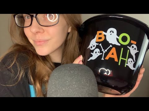 ASMR Tapping On A Halloween Basket | No Talking